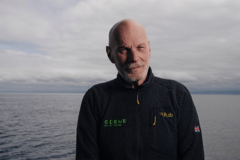 industrial photographer Maritime officer portrait for the offshore wind industry in Scotland