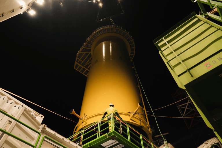 industrial photographer Night operations on maritime vessel Apollo ins Scotland